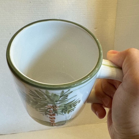 Gibson Designs PALM COURT GIDPAC Mug Cup Green Palm Tree Trim - Set of 3 - Picture 13 of 14